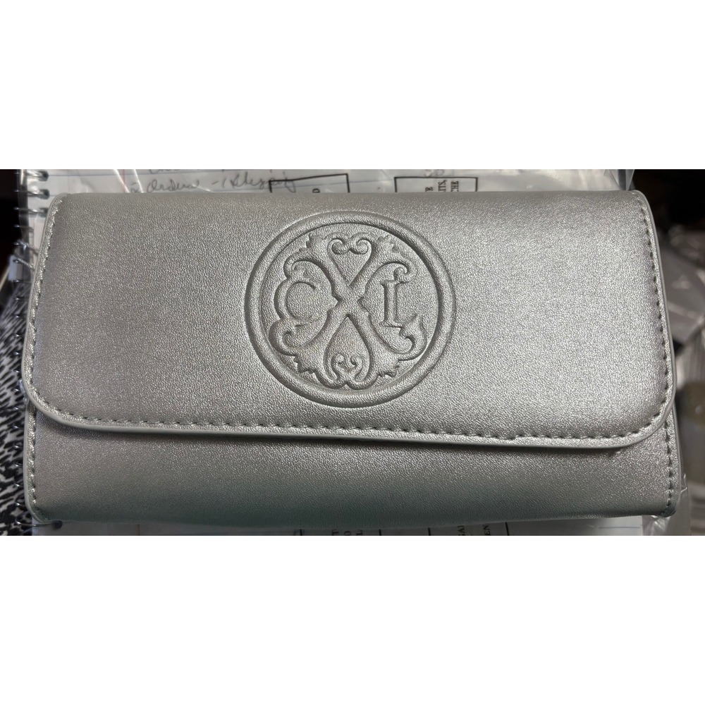 CXL by Christian Lacroix Silver Park Smooth Small Clutch‎ Wristlet
